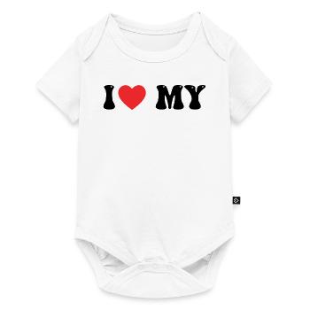 Ich liebe Meine - Baby Premium Kurzarmbody - Weiß - Vorne