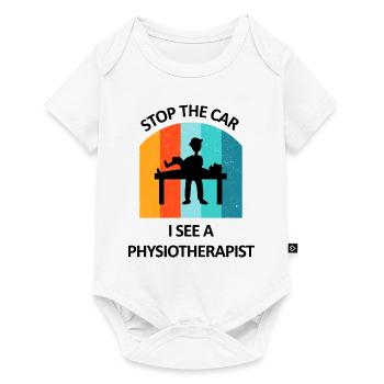 Physical Therapist Humorous Gift Saying Funny - Baby Premium short-sleeve bodysuit - white - Front
