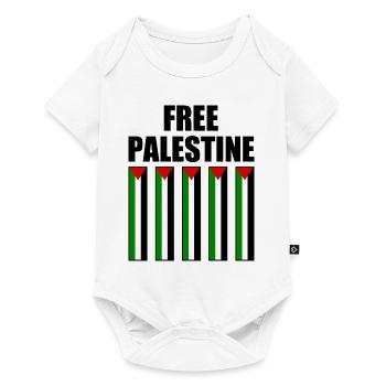 Free palestine - Baby Premium short-sleeve bodysuit - white - Front