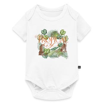 Été tropical - Body à manches courtes Premium Bébé - blanc - Devant
