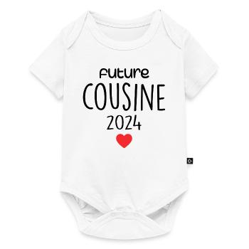 Future Cousin Gift - Baby Premium short-sleeve bodysuit - white - Front