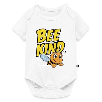 Bee Kind Biene - Baby Premium Kurzarmbody - Weiß - Vorne