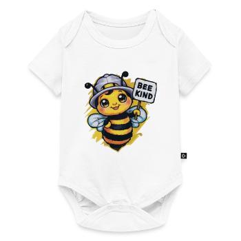 Bee Kind Biene - Baby Premium Kurzarmbody - Weiß - Vorne