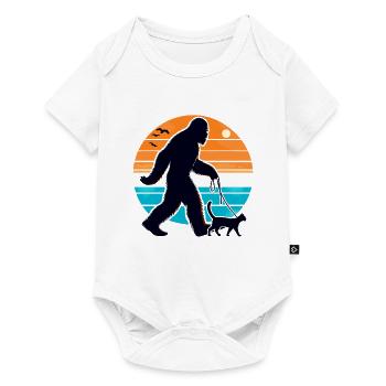 Bigfoot Cat - Baby Premium short-sleeve bodysuit - white - Front