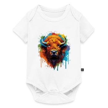Bison - Body à manches courtes Premium Bébé - blanc - Devant