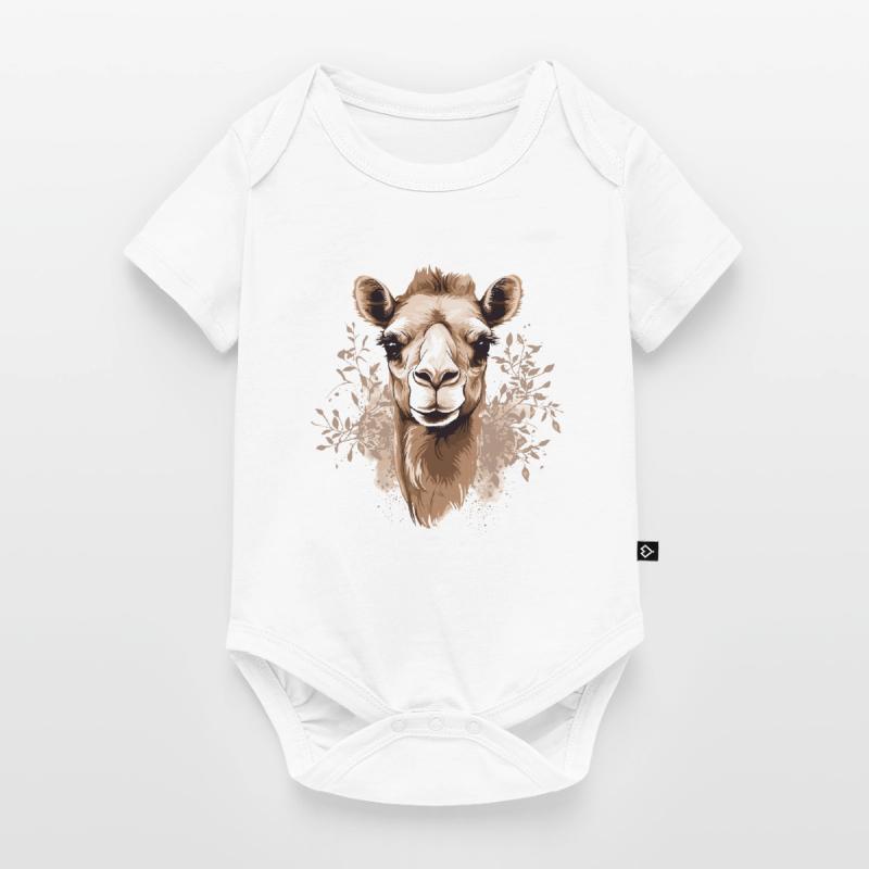 Kamel Kamelkopf Baby Premium Kurzarmbody