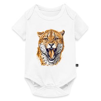 Gepard Cheetah - Baby Premium short-sleeve bodysuit - white - Front