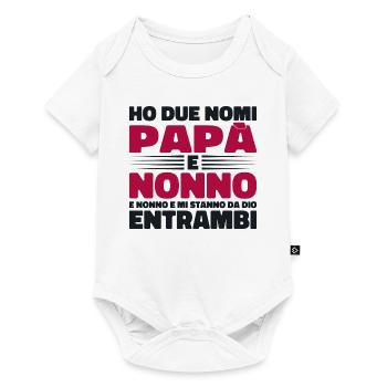 Papa et grand-père - Body à manches courtes Premium Bébé - blanc - Devant