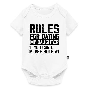 Rules for dating my daughter - Body à manches courtes Premium Bébé - blanc - Devant