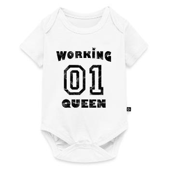 Work Workaholic - Working Queen - Baby Premium short-sleeve bodysuit - white - Front