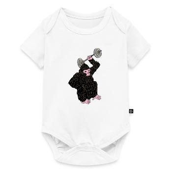 Gym Beast Mode Fitness Geschenk, Lift - Baby Premium short-sleeve bodysuit - white - Front