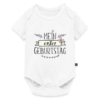 1. Geburtstag, erster, eins, Birthday Girl - Baby Premium Kurzarmbody - Weiß - Vorne