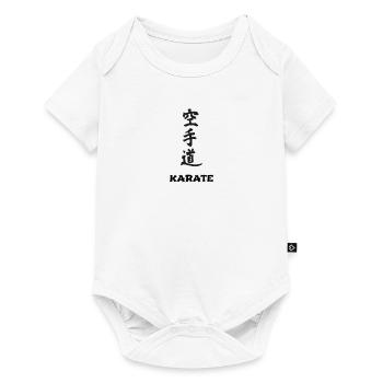 Kanji karaté - Body à manches courtes Premium Bébé - blanc - Devant