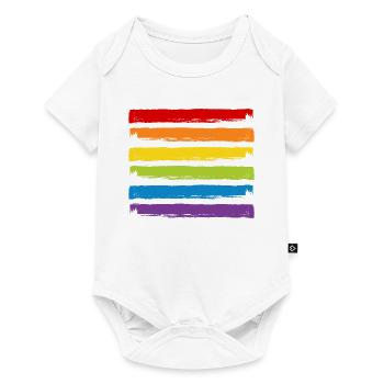 Rainbow Colors LGBT LGBTQ Gay Pride CSD Symbol - Baby Premium short-sleeve bodysuit - white - Front