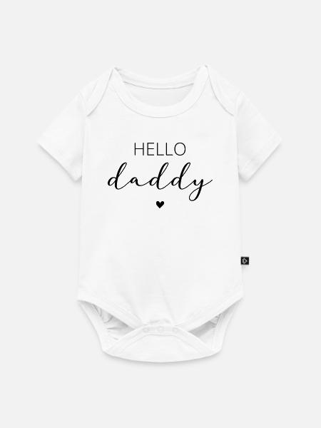 Hello Daddy / Hallo Papa - Baby Premium short-sleeve bodysuit - white
