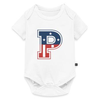 Letter P USA - Baby Premium short-sleeve bodysuit - white - Front