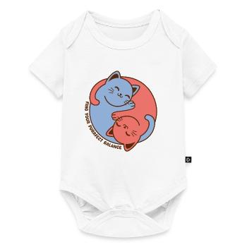 Trouvez votre équilibre parfait - Body à manches courtes Premium Bébé - blanc - Devant