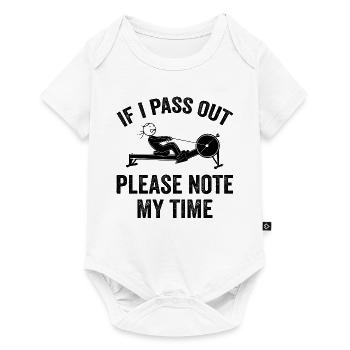 Ergometer Rowing Exercise ERG Machine Lover Fitnes - Baby Premium short-sleeve bodysuit - white - Front