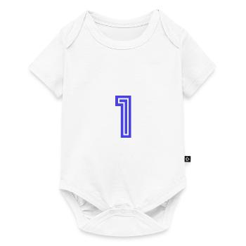 1. 1 JAHR. 1. JAHRESTAG. 1 JAHR GEBURTSTAG - Baby Premium Kurzarmbody - Weiß - Vorne