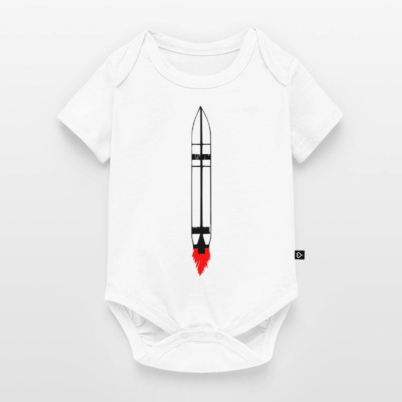 Spacecraft Rocket Space Space Flight Vector Baby Premium short-sleeve bodysuit