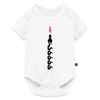 draak - Baby Premium Kurzarmbody - Weiß - Vorne