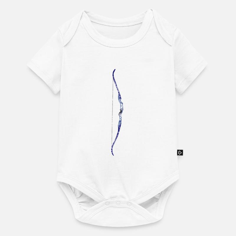 Archer de tir à l'arc classique - Body à manches courtes Premium Bébé - blanc