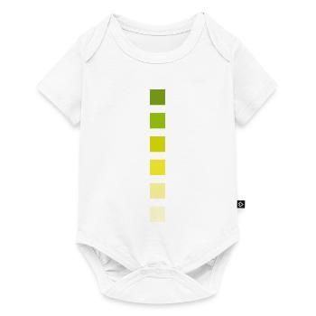 Streifen Farben  - Baby Premium Kurzarmbody - Weiß - Vorne