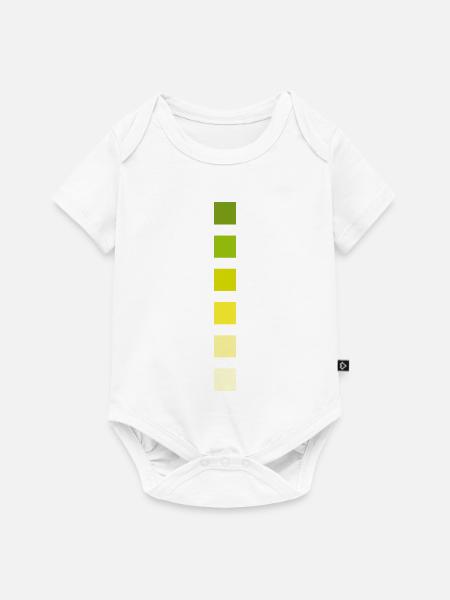Streifen Farben - Baby Premium Kurzarmbody - Weiß