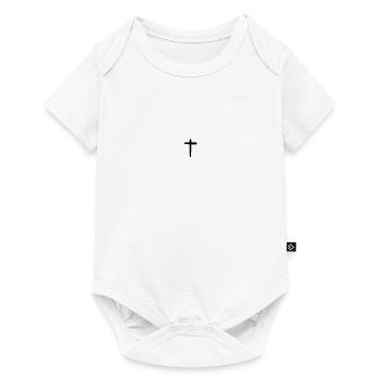 Symbol Cross - Baby Premium short-sleeve bodysuit - white - Front