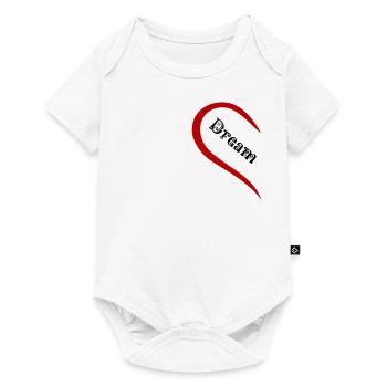 Dream Team Coeur Saint Valentin Couples Chemise Look Assorti - Body à manches courtes Premium Bébé - blanc - Devant