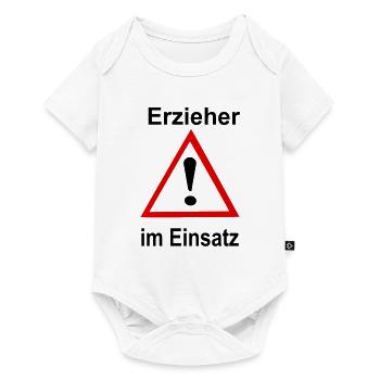 Erzieher im Einsatz - Baby Premium Kurzarmbody - Weiß - Vorne