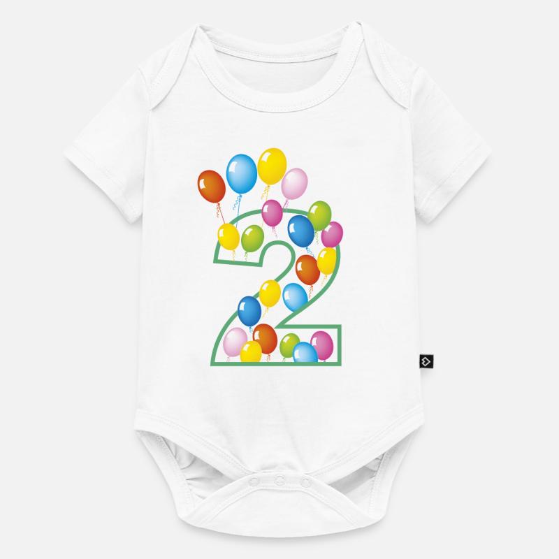second birthday 2 - Baby Premium short-sleeve bodysuit - white