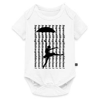 supercalifragilisticexpialidocious blak - Baby Premium Kurzarmbody - Weiß - Vorne