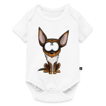 Je Suis Chihuahua - Chocolat Feu Blanc - Body à manches courtes Premium Bébé - blanc - Devant