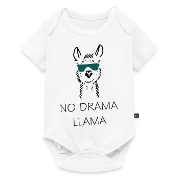 No drama llama gift idea - Baby Premium short-sleeve bodysuit - white - Front
