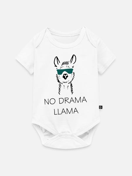 No drama llama gift idea - Baby Premium short-sleeve bodysuit - white
