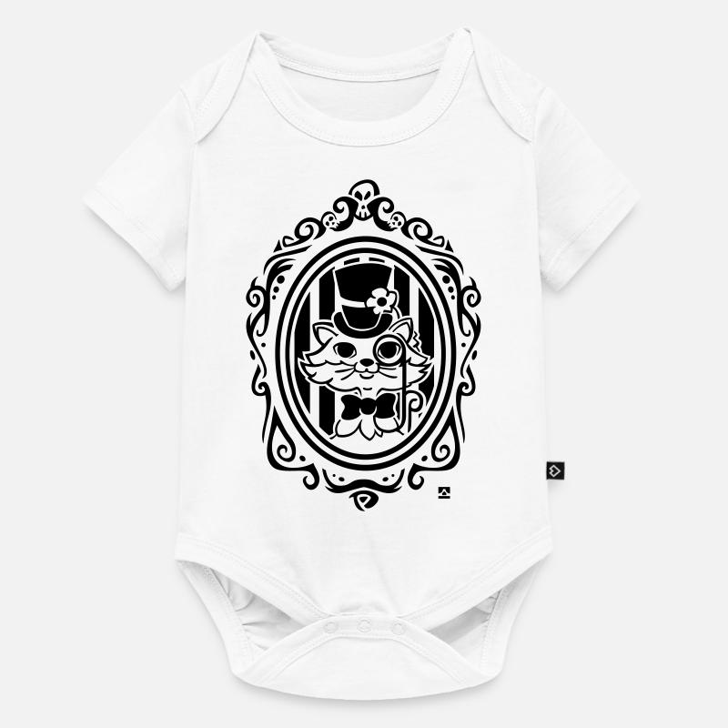 Chat style victorien - Body à manches courtes Premium Bébé - blanc