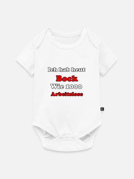 Arbeitslose - Baby Premium Kurzarmbody - Weiß