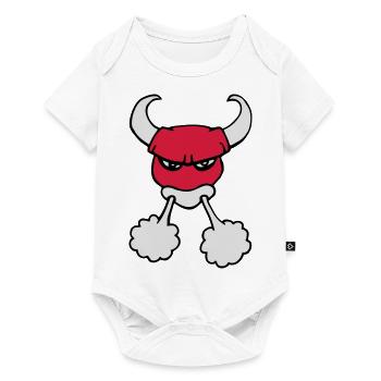 taureau angry bull comics animal from Chicago - Body à manches courtes Premium Bébé - blanc - Devant