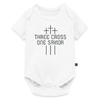 cross - Baby Premium short-sleeve bodysuit - white - Front