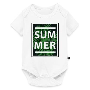 Summer, June, July, August, summer holidays - Baby Premium short-sleeve bodysuit - white - Front