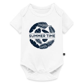 Heure d'été - été - Body à manches courtes Premium Bébé - blanc - Devant