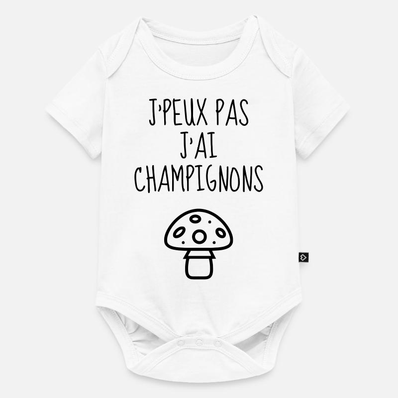 Chasse aux champignons / Champignon / Cueillette - Body à manches courtes Premium Bébé - blanc