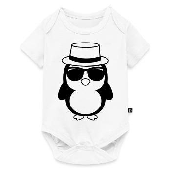 cool_pinguin_01 - Body à manches courtes Premium Bébé - blanc - Devant