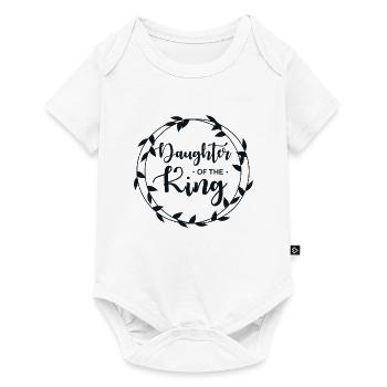 Daughter of God - Daughter of the King - Baby Premium short-sleeve bodysuit - white - Front