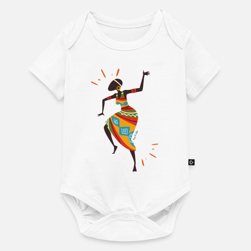 Fatumata - Body à manches courtes Premium Bébé - blanc