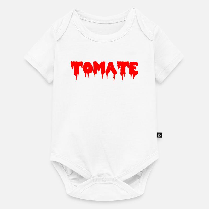 Tomate - Baby Premium Kurzarmbody - Weiß