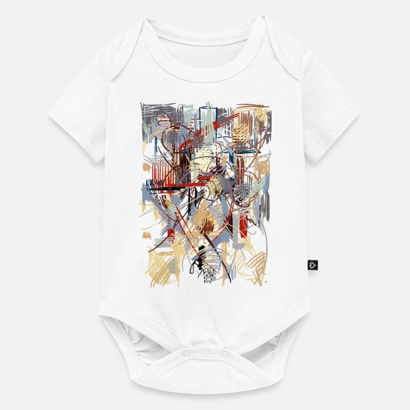 Art abstrait - Body à manches courtes Premium Bébé - blanc