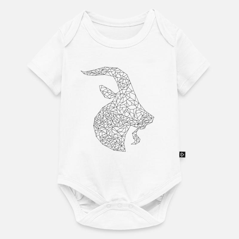 Steinbock - Baby Premium Kurzarmbody - Weiß