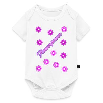 Flowerpower - Body à manches courtes Premium Bébé - blanc - Devant